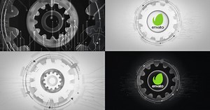 Futuristic Gears Logo Reveals