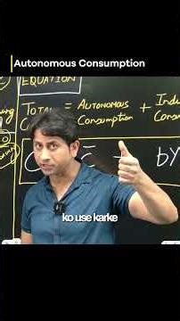 What is Autonomous Consumption | Class 12th Economics | 2026 Board Exams #boardexampreparation #cbse