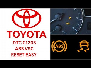 TOYOTA ABS VSC C1203 ECM EV COMMUNICATION CIRCUIT EASY WAY
