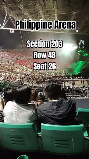 Philippine Arena Seat Guide:Section 203, Row 48, Seat 26