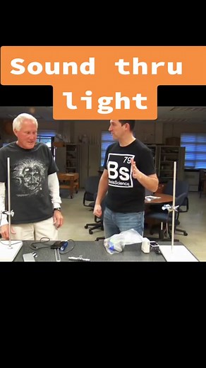 sending sound thru light waves demonstration. science. #experiment #electric #wireless #sound #science #tech #waves #cool #next #learn