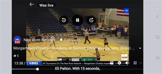 Courtesy of New River Network Summit Christian Academy dynamic junior duo Eli Patton (13) and Kyler Carpenter (11) combine on the alley-oop today at the WVCAT Quarterfinals...... Falcons advance in the championship bracket with a 57-29 win over Morgantown Christian..... | Rusty Udy