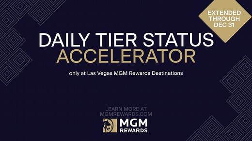 Gold ✅ Platinum: in progress Earn platinum in 2 days with our Daily Tier Status Accelerator happening now to December 31! Learn more: http://spr.ly/6183u4U3T | MGM Rewards