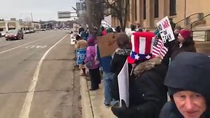 About 50 antiwar protesters gathered Sunday in Kalamazoo to denounce the recent American drone strike that killed Iran’s head intelligence commander | MLive.com