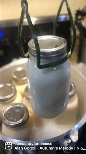 Pressure Canning Milk