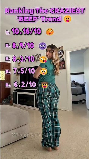 Ranking the Craziest 'BEEP' TikTok Trend 💛 #trend #ranking #shorts