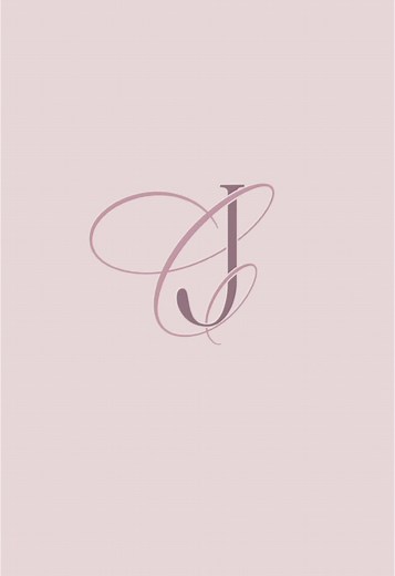 Custom Wedding Logo Design for C&J | Monogram Initials