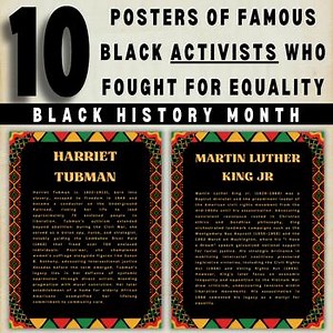 10 Posters Of Famous Black Activists Who Fought for Equality