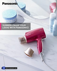 6K views · 49 reactions | Sun-kissed hair without the damage? It's possible! Our hair dryer's Platinum Ion infusion fights off those harmful UV rays, leaving you with salon-worthy hair that's ready to take on any summer adventure☀️‍♀️ Shop Now: https://pnsnic.com/hairdryer #PanasonicHairDryer #PanasonicIndia #PanasonicBeauty | Panasonic India | Facebook