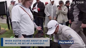 Loved getting to meet Michelle and DJ yesteraday! | Dustin Johnson