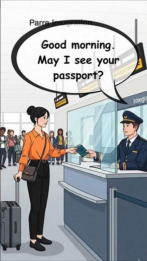 👮Going through Immigration at London Airport | Learn English Conversation#speakconfidentenglish