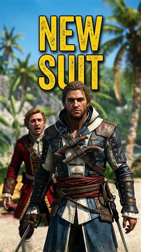 Edward Saves Stede Bonnet in His New Assassin Suit! 🏴‍☠️🔥 | AC4 #Shorts