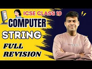 Computer Strings & all Functions | Logic Building 🔥 Full Revision LIVE | Exam Ready in 1 Shot 💯