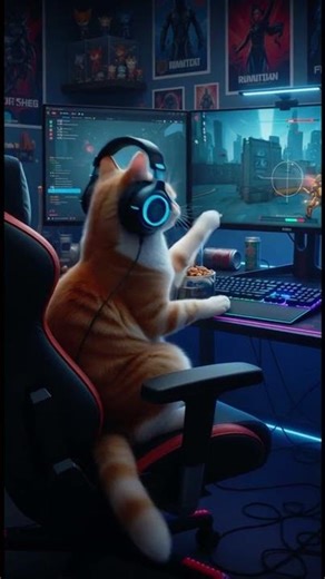 AI Cat Takes Over the Computer! #catai #cat #artificialintelligence #viral