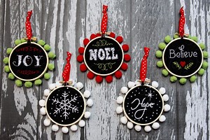 80  Personalized Christmas Ornaments Anyone Can Craft