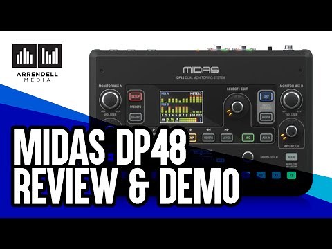 Midas DP48 Personal Monitor Review & Demo - Behringer Wing Console