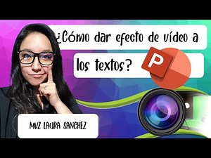 EFECTO DE VÍDEO EN TEXTOS PARA #POWERPOINT