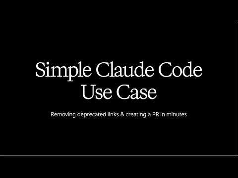 Beginner Claude Code Demo: Removing Deprecated Links and Creating a PR in VS Code