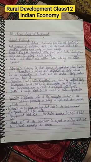 Rural Development Class12 Indian Economy Notes #cbseboard #exampreparation #studymotivation #eco