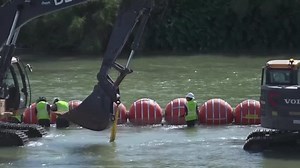 US sues Texas over floating border barriers