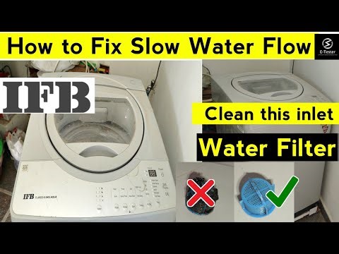 How to Clean IFB Washing Machine Inlet Water Filter | @ETester
