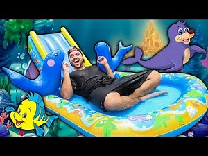 PLAYING IN THE NEW GIANT SEAL POOL! (LUCCAS' POOL VIDEO)