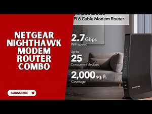 NETGEAR Nighthawk CAX30 Modem Router Combo (AX2700) WiFi 6