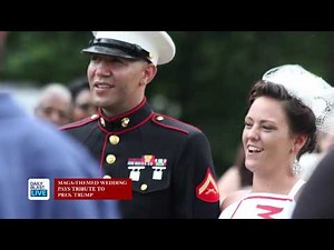 Bride Explains Her "MAGA" wedding dress and theme