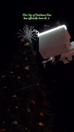 City of Fairburn has lit the tree & the holiday season has officially begun 🎄 #fairburnga #onefairburn #thingstodoinfairburn | City of Fairburn
