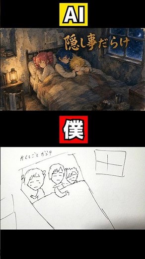 [Creative] "Mixed Nuts" AI turns bad drawings into illustrations! #illustration #vocaloid #storyt...