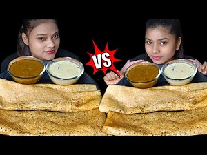 Masala Dosa Eating Challenge | South Indian Food | Sambhar | Food Challenge