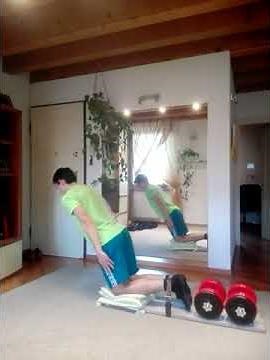 Nordic hamstring curls, 5 concentric repetitions, simple home setup.