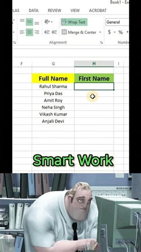 Excel Flash Fill Trick That Will Save You Hours #excel #exceltips #flashfill #exceltricks
