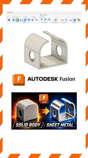 Convert Solid to Sheet Metal — Easy!