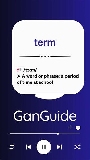 A2 English Word: TERM | Meaning & Pronunciation
