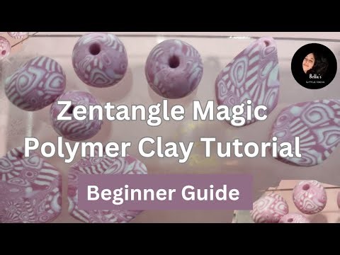 ‍Zentangle Polymer Clay Cane Tutorial | Beginner Guide | Small Business Ideas | DIY | Handmade