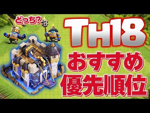 A frank explanation of the "recommended priorities" for TH18 training! What should you level up f...