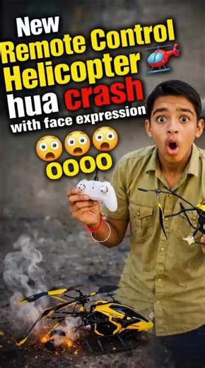 Bhai New Remote Control Helicopter hua crash #like #video #subscribe #shorts