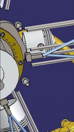 Engine simulation using CAD software #simulation #cad