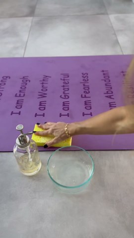How to clean lotus mindset yoga mat.