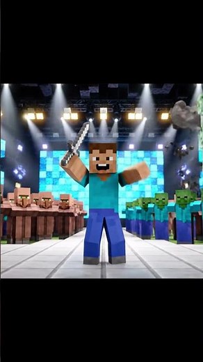 Steve Raps Like Eminem in Minecraft Parody! 💥🎤 #Shorts