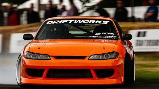 Nissan Silvia S15 Drift Car Loud Exhaust Donuts Action