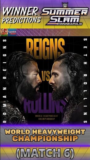 WWE SummerSlam 2026 (Night-2) Results Predictions 🔥ft. Roman Reigns vs Seth Rollins #wwe #summerslam