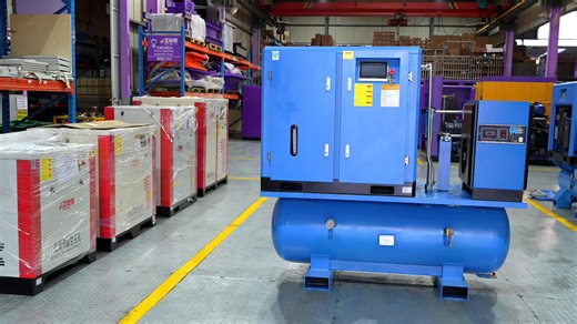 Nanxiang 7.5-22kw 4-In-1 Electric Combined Air Screw Compressor High Quality Laser Air Compressor CNC With Dryer and Air Tank