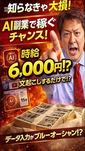 AIで文字起こしして、時給6000円の副業に挑戦！動画15分で案件3000円も！ぜひ試してみて！