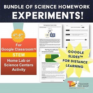 Science Homework Experiments BUNDLE | Google Slides™ for Distance Learning