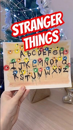 Painting Alphabet from Stranger things! 🎨 #art #sketch #strangerthings