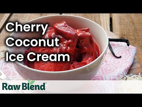 How to make Cherry Coconut Ice Cream in a Vitamix Blender | Recipe Video