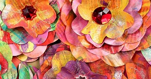 Newspaper Flowers DIY