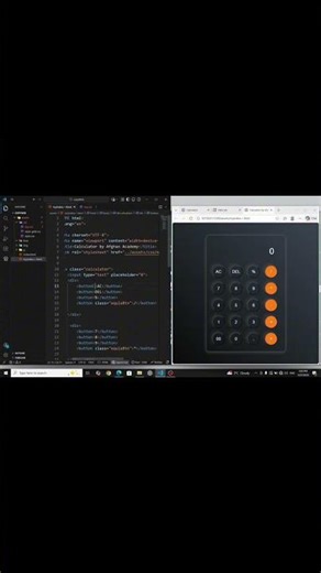How to make a calculator using HTML CSS JavaScript ساخت ماشین حساب ویدیو کامل در چینل..